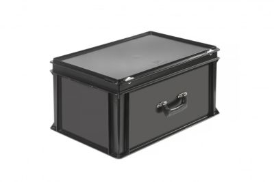 Пластиковий кейс антистатичний з посиленою однією ручкою 600х400х340 мм