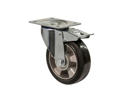 Колесо поворотне з майданчиком та гальмом "Norma"