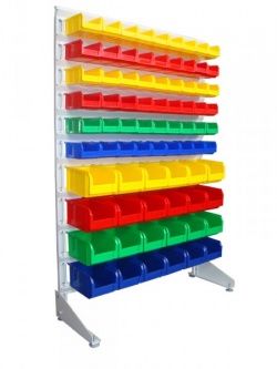 Стелаж для пластикових ящиків h = 1800 мм односторонній