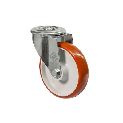 Колесо з поворотною опорою та отвором