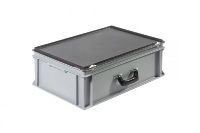 Пластиковий кейс з однією посиленою ручкою 600х400х235 мм