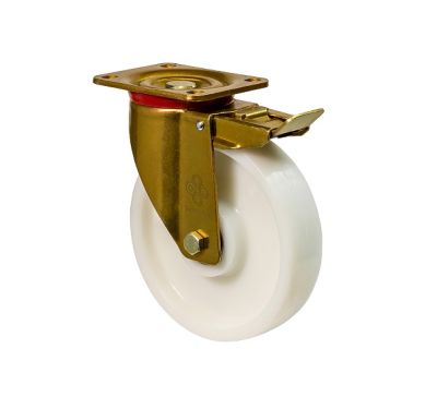 Колесо посилене поворотне з майданчиком та гальмом "MEDIUM TOP"