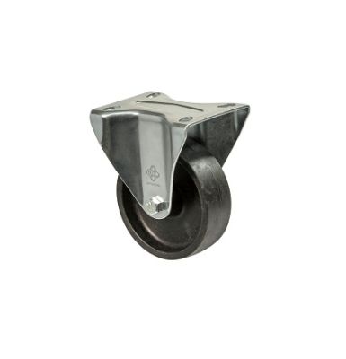 Колесо термостійке неповоротне з майданчиком