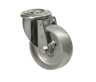 Колесо алюмінієве термостійке з поворотною опорою та отвором