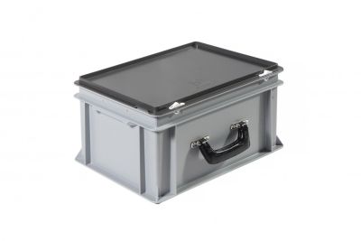 Пластиковий кейс з однією посиленною ручкою 400х300х235 мм