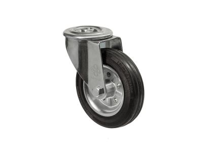 Колесо з поворотною опорою та отвором