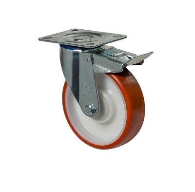 Колесо поворотне з майданчиком та гальмом