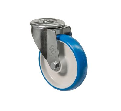 Колесо з поворотною опорою та отвором