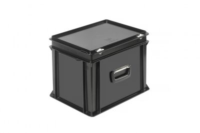 Пластиковий кейс антистатичний з однією ручкою 400х300х340 мм