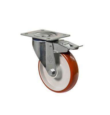 Колесо поворотне з майданчиком та гальмом