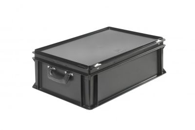 Пластиковий кейс антистатичний з двома посиленими ручками 600х400х235 мм