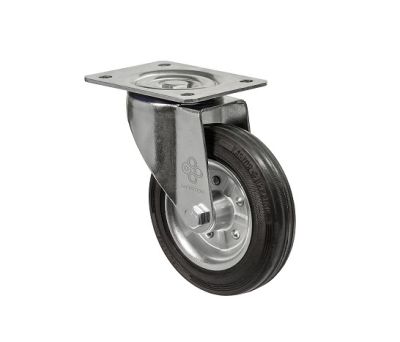 Колесо з поворотною опорою та кріпильним майданчиком