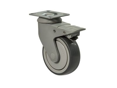 Колесо поворотне з майданчиком та гальмом