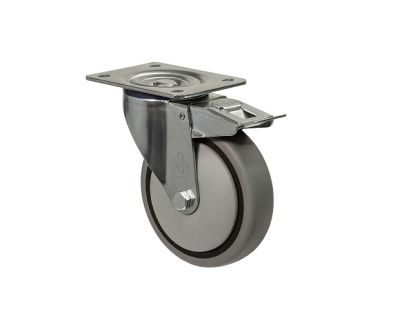 Колесо поворотне з майданчиком та гальмом