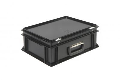 Пластиковий кейс антистатичний з однією ручкою 400х300х185 мм