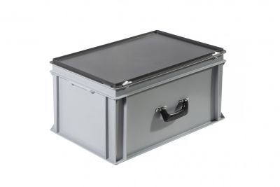 Пластиковий кейс з однією посиленою ручкою 600х400х340 мм