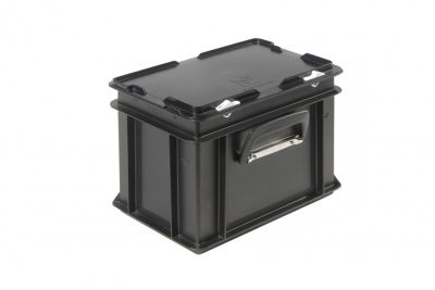 Пластиковий кейс антистатичний з однією ручкою 300х200х230 мм