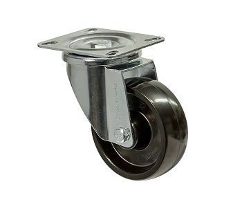 Колесо фенольне термостійке поворотне з майданчиком