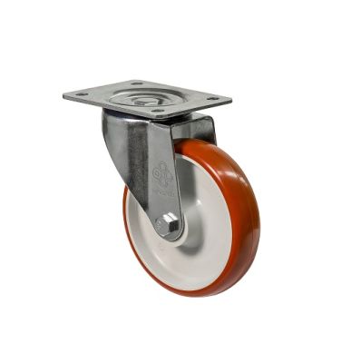 Колесо з поворотною опорою та майданчиком