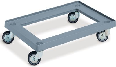 Транспортная тележка для контейнеров пластиковая рамная