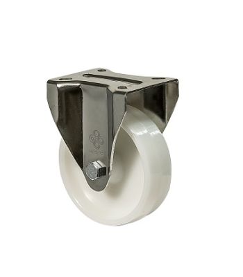 Колесо неповоротне з майданчиком із нержавіючої сталі