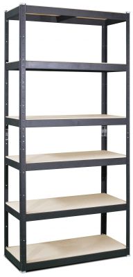 Стелаж металевий фарбований Бюджет МДФ 