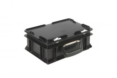 Пластиковий кейс антистатичний з однією ручкою 300х200х130 мм