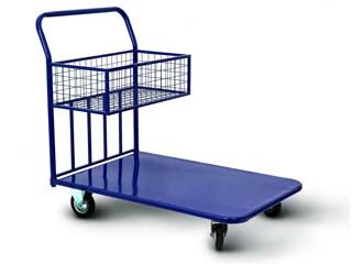 Візок платформений з сітчастим кошиком. Модель ТС-8