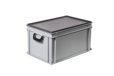 Пластиковий кейс з двома посиленими ручками 600х400х340 мм