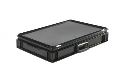 Пластиковий кейс антистатичний з однією ручкою 600х400х132 мм