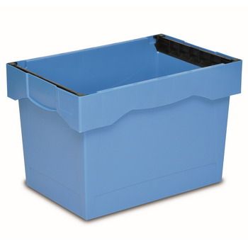 Пластиковий трапецієподібний контейнер 600х400х400 мм без кришки