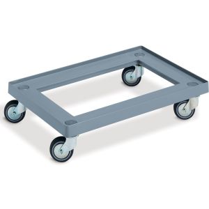 Транспортная тележка для контейнеров пластиковая рамная