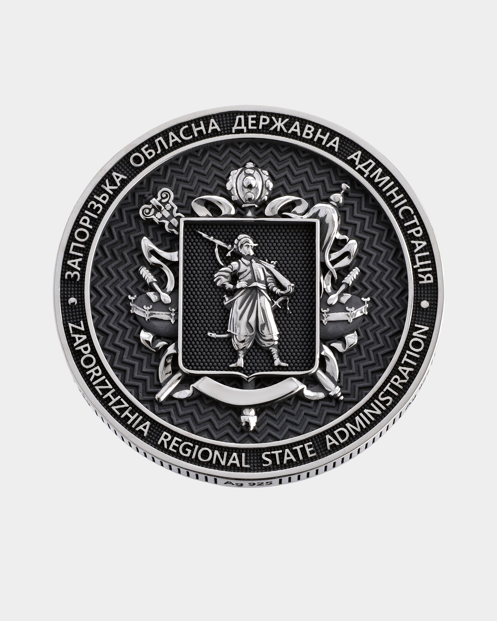 Колекційна срібна монета 40 мм фото 1